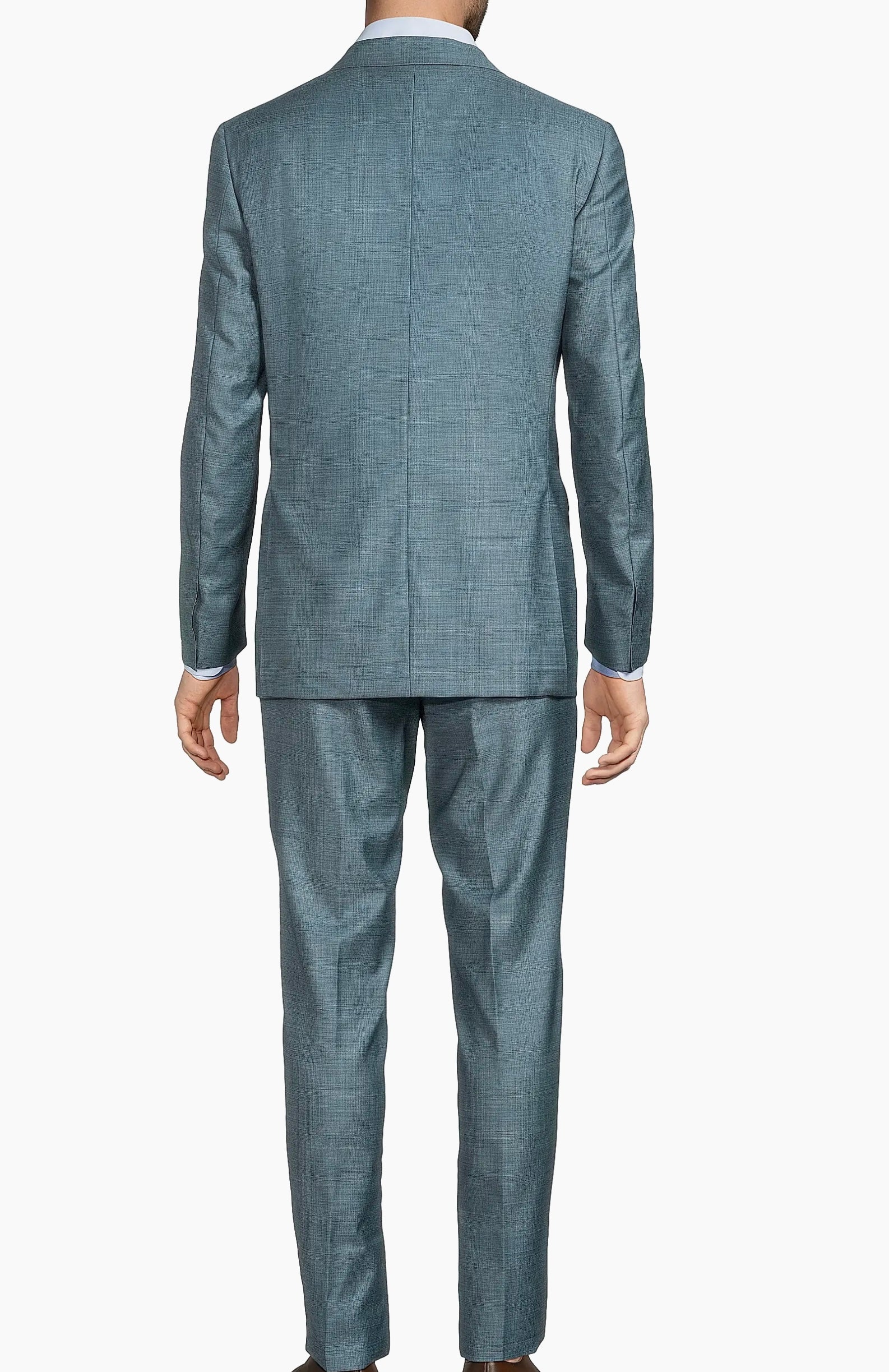 Teal Wool Italian Suit