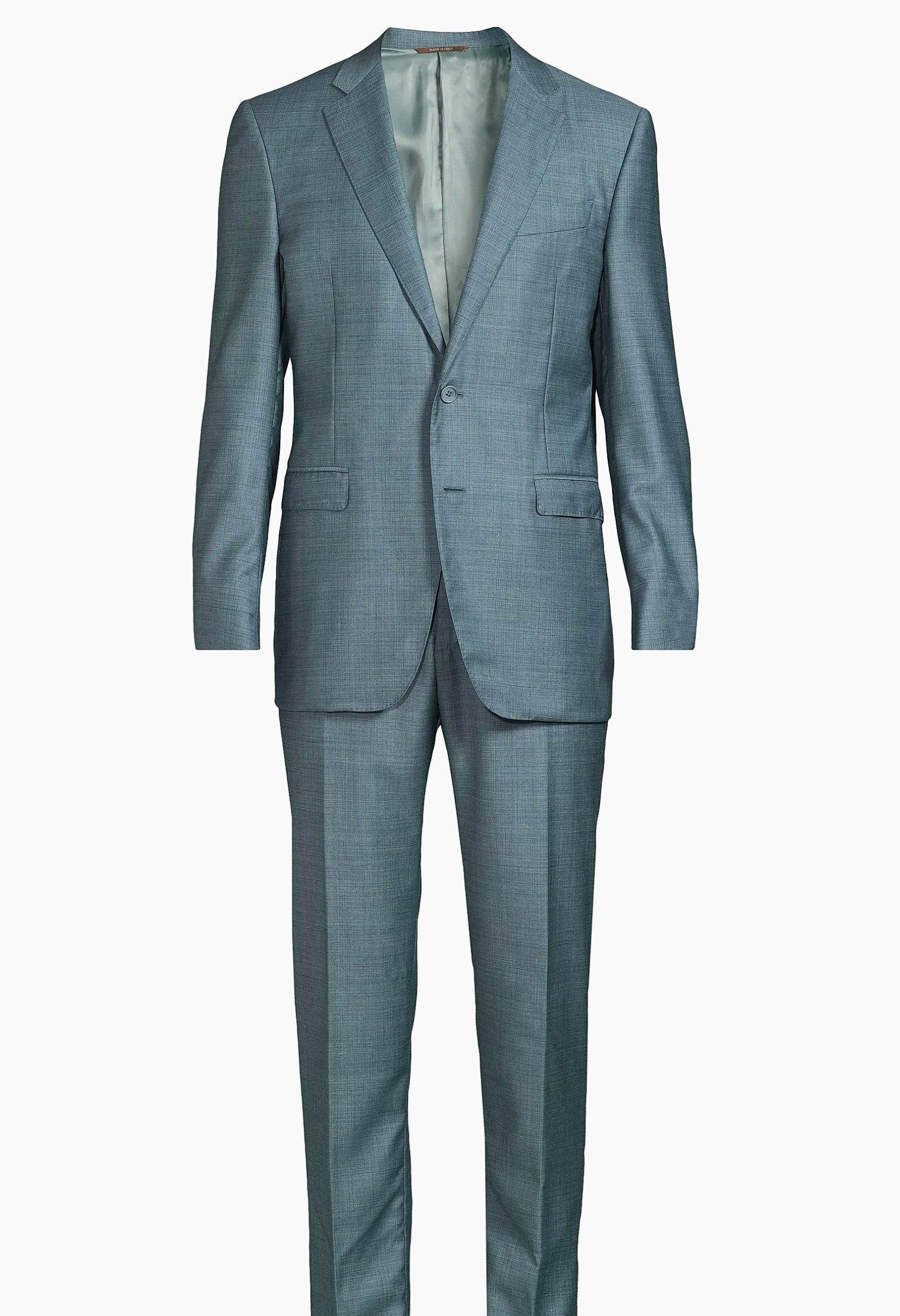 Teal Wool Italian Suit