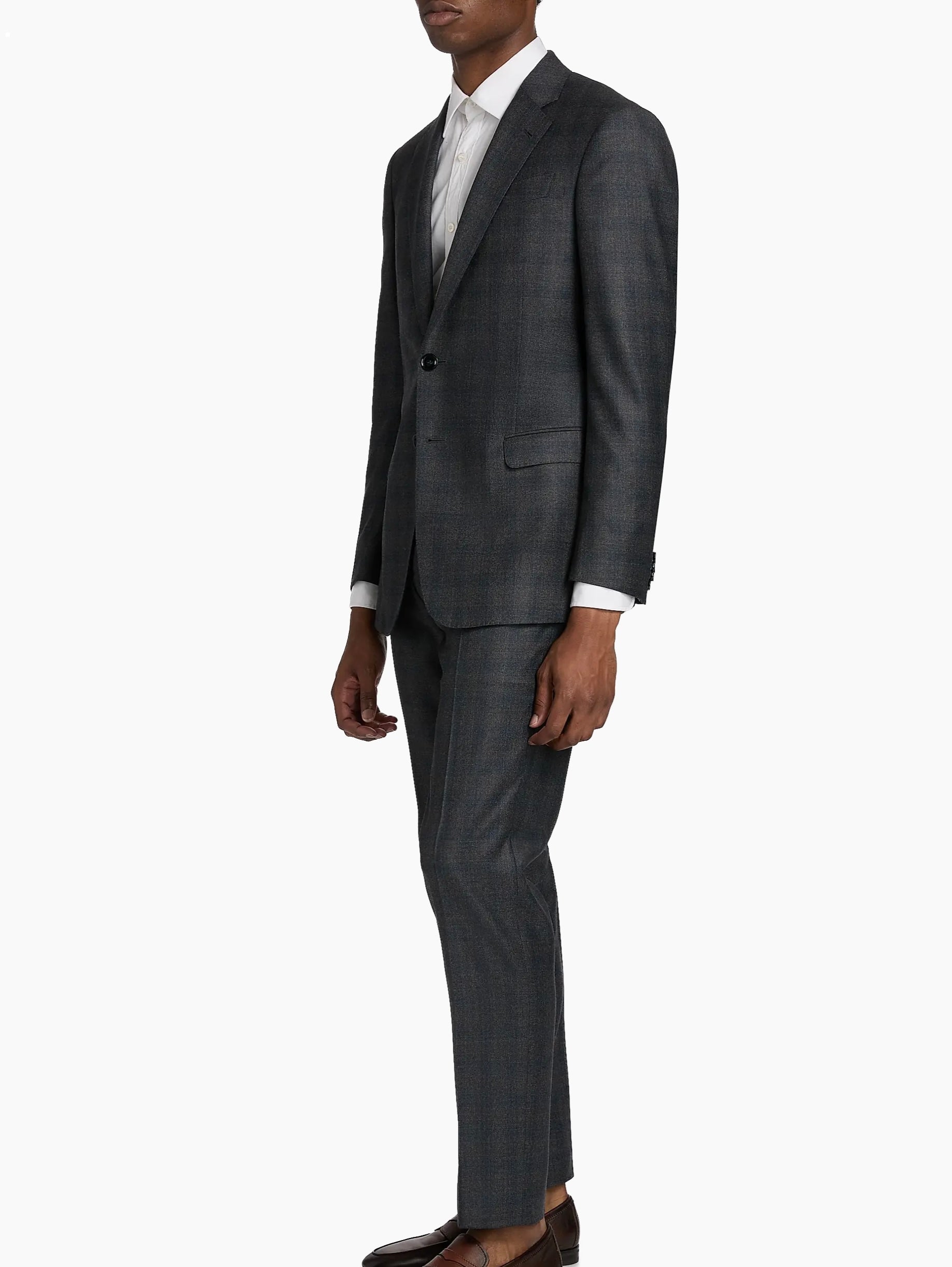 Gray Wool Italian Suit