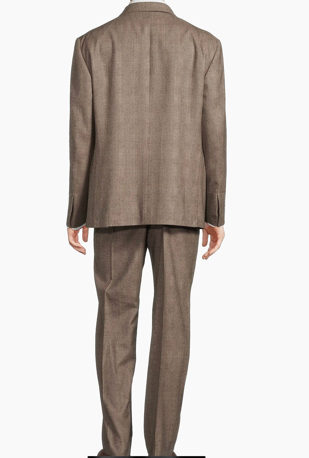 Brown Wool Italian Suit
