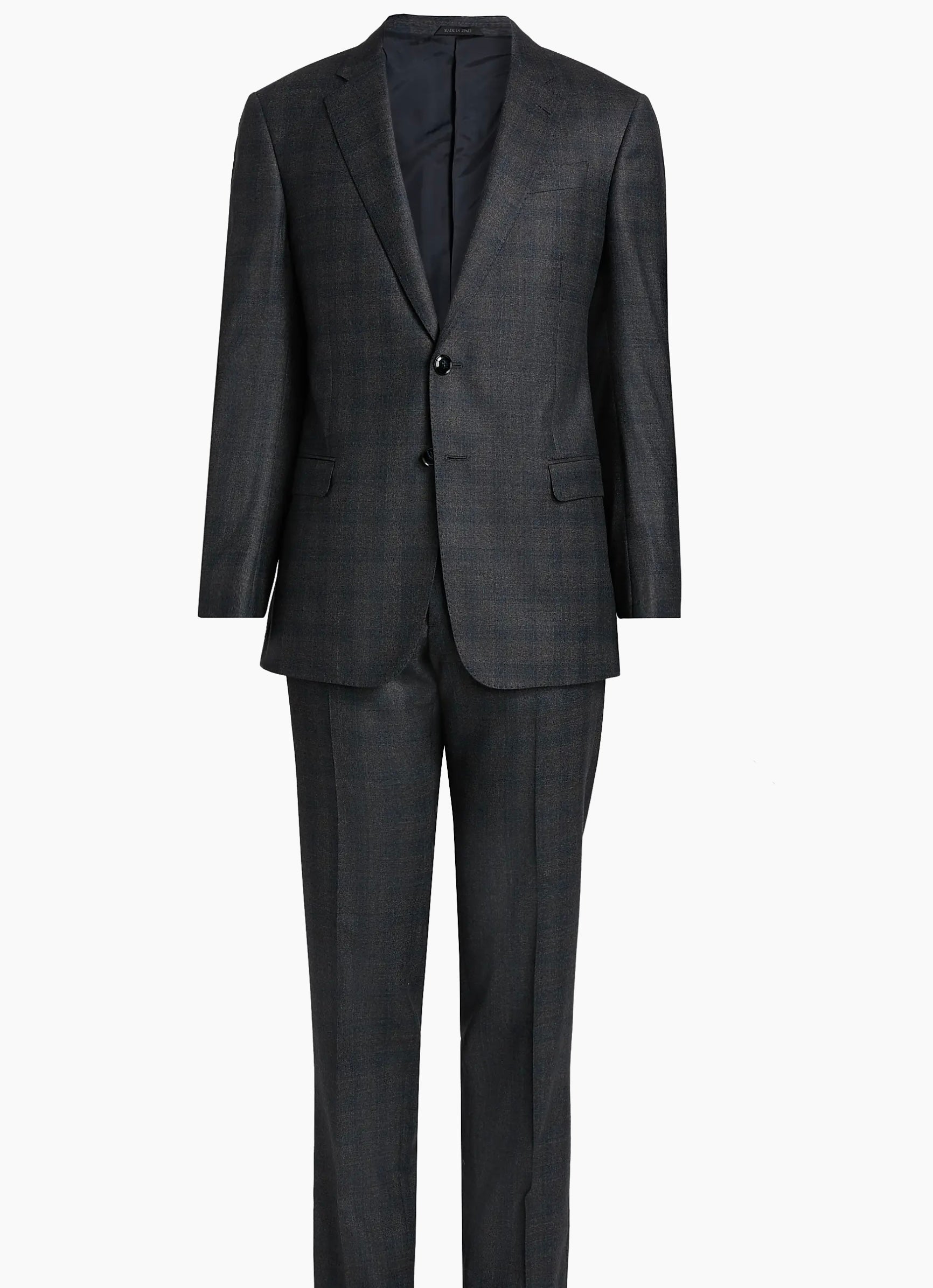 Gray Wool Italian Suit