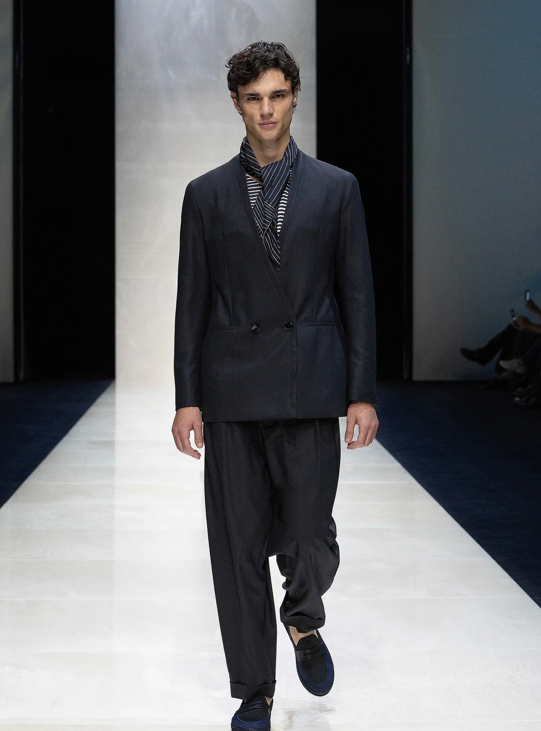 Black Virgin Wool Italian Suit
